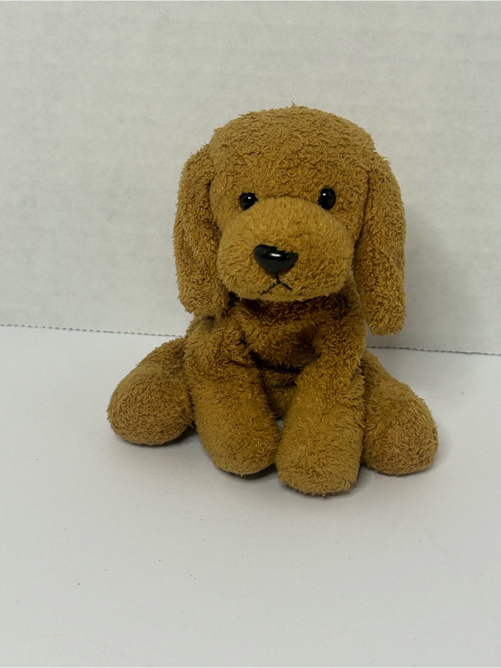 Russ Berrie Luv Pets Rusty Puppy Dog 5" Brown Mini Beanbag Plush  Good preowned